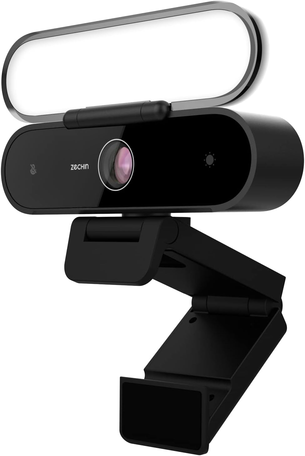 5-in-1 Full HD 1080P Webcam with Light, Microphone & Speakers J9356