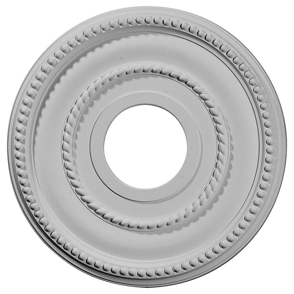12 1/8x22OD x 3 5/8x22ID x 3/4x22P Hand-Painted Firebrick Ceiling Medallion O177583