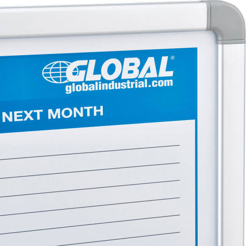 Magnetic Dry Erase Calendar Board 36 x 24 in. G154