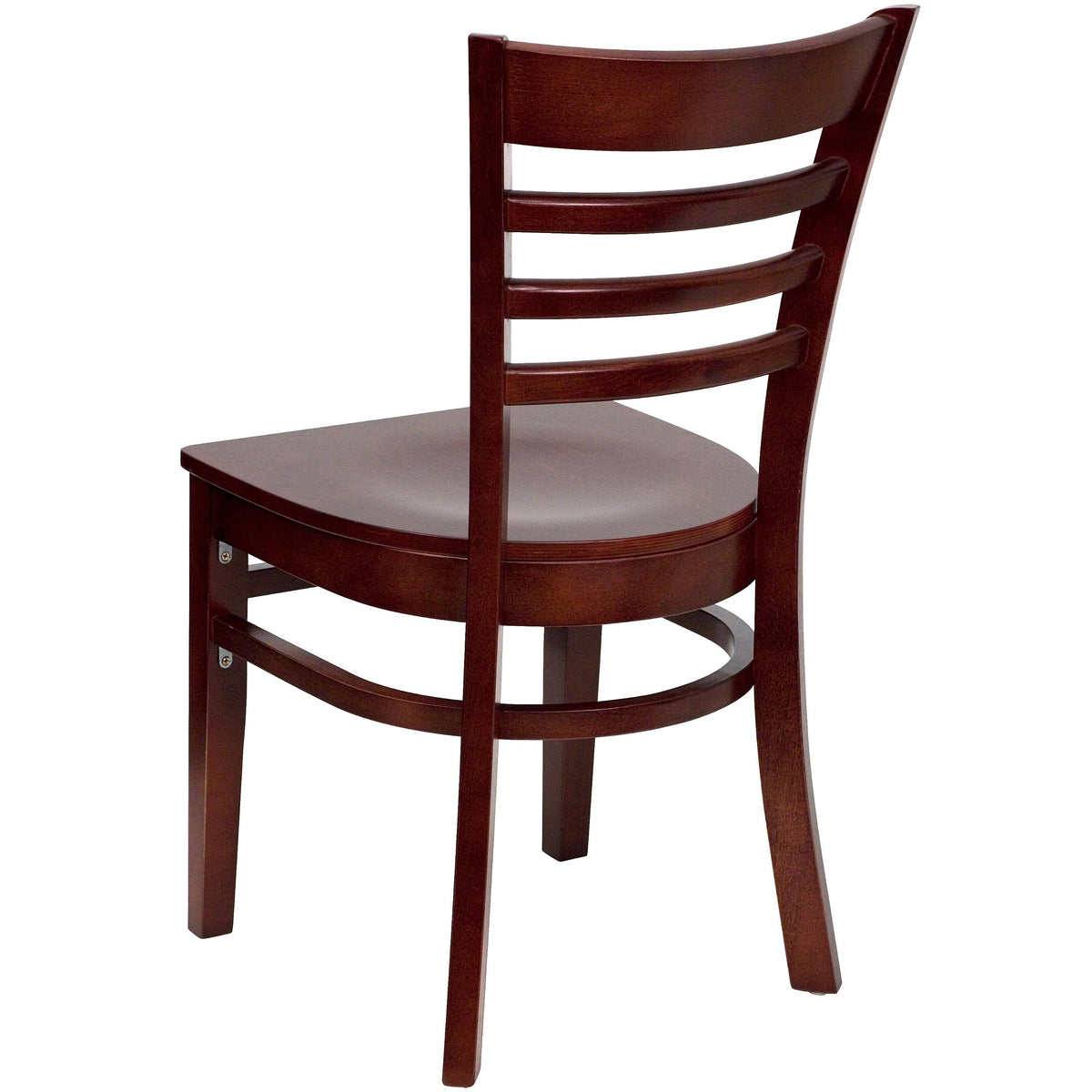 Mahogany Wood Ladder Back Restaurant Chair X4938