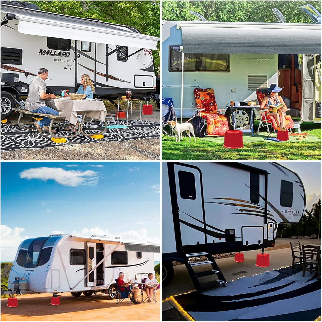 Jack Block for RV Travel Trailer, Fifth Wheel, Popup Camper, Toy Hauler, Supports up to 10000 lbs per Block U9261