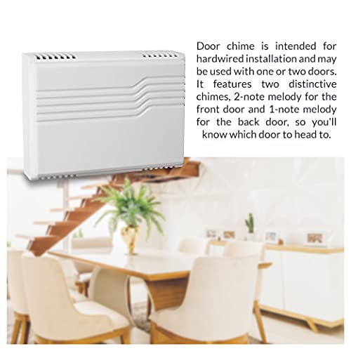 White Wired Door Bell Chime Kit with Transformer & Push Button I263