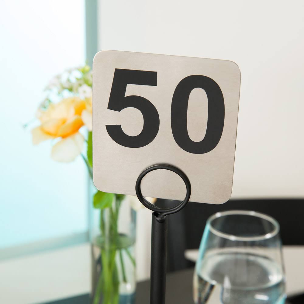Stainless Steel Number Cards 1-50 O883873