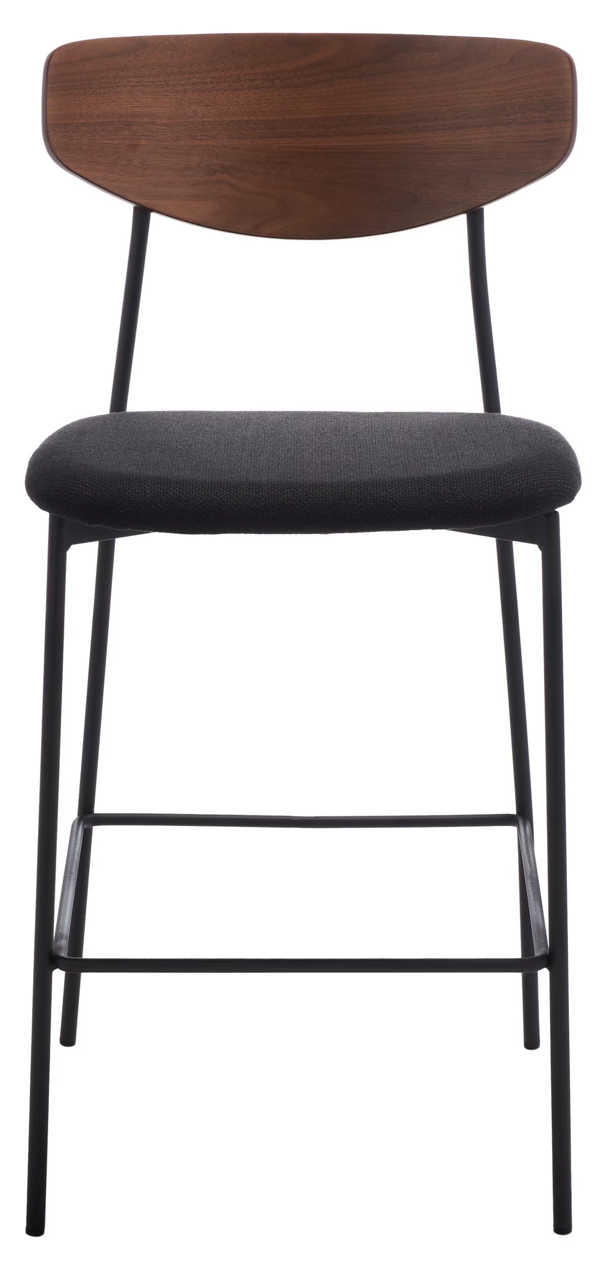 Walnut/Black Scandinavian Counter Stool I141