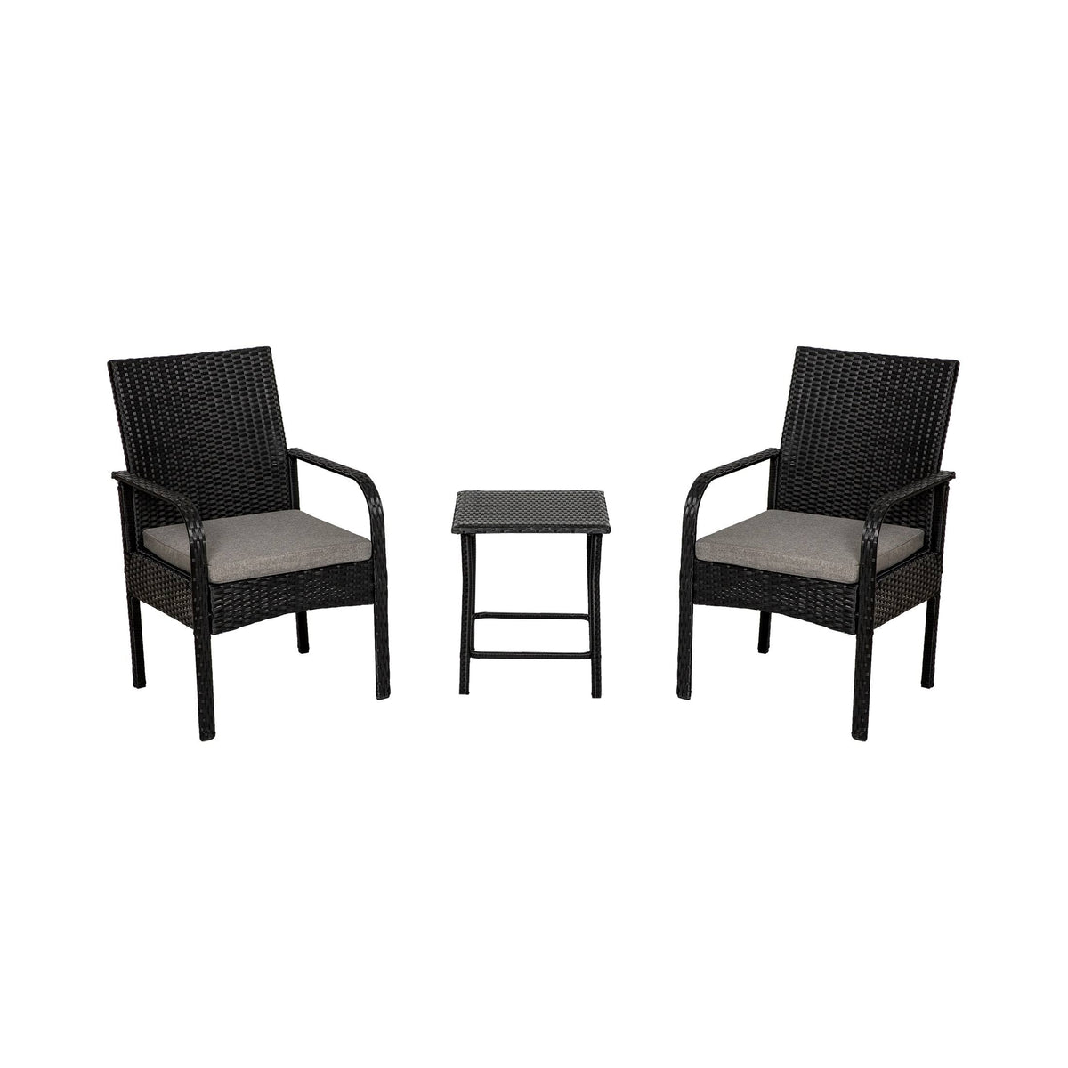 Beige 3-Piece Rattan Wicker Seating Set U2899