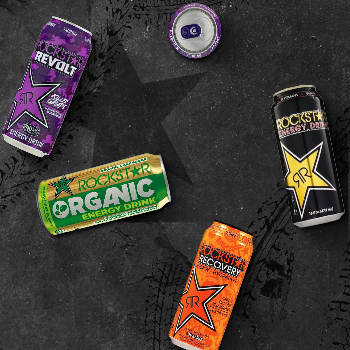Grape Energy Drink, 16 fl oz, 24 Cans R33693
