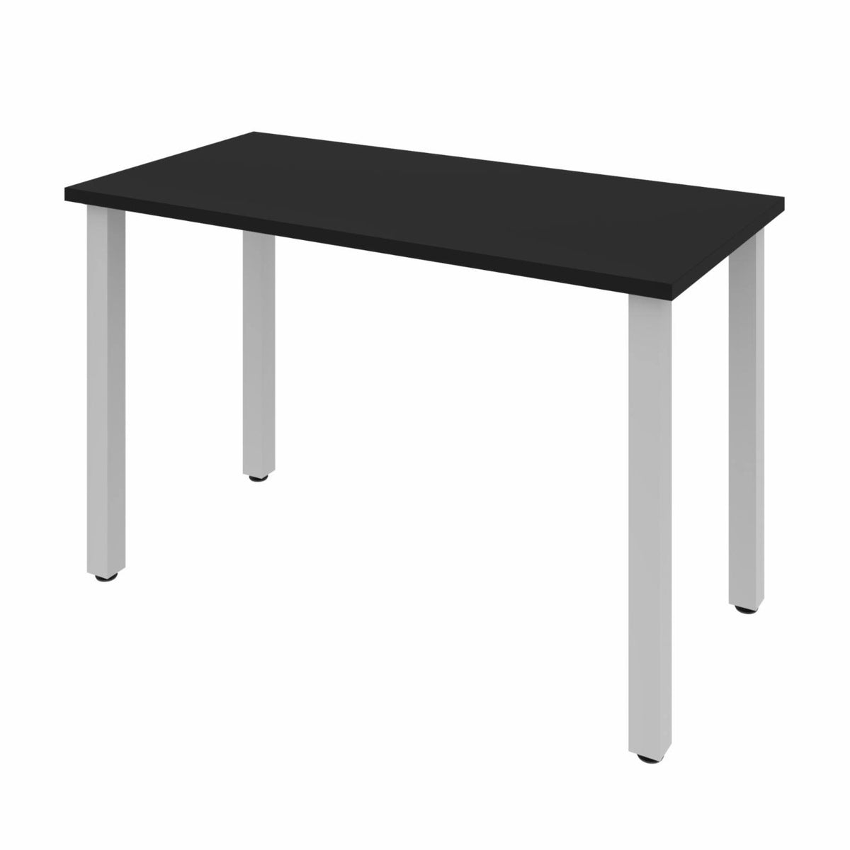 24x22 x 48x22 Table with Square Metal Legs in Black W348227