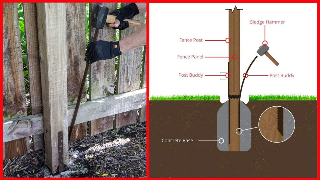 Fence Post Repair Stakes Pack of 8 H61666