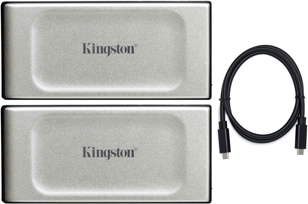 2TB Portable External SSD (2-Pack) with USB-C Cable Bundle O1102