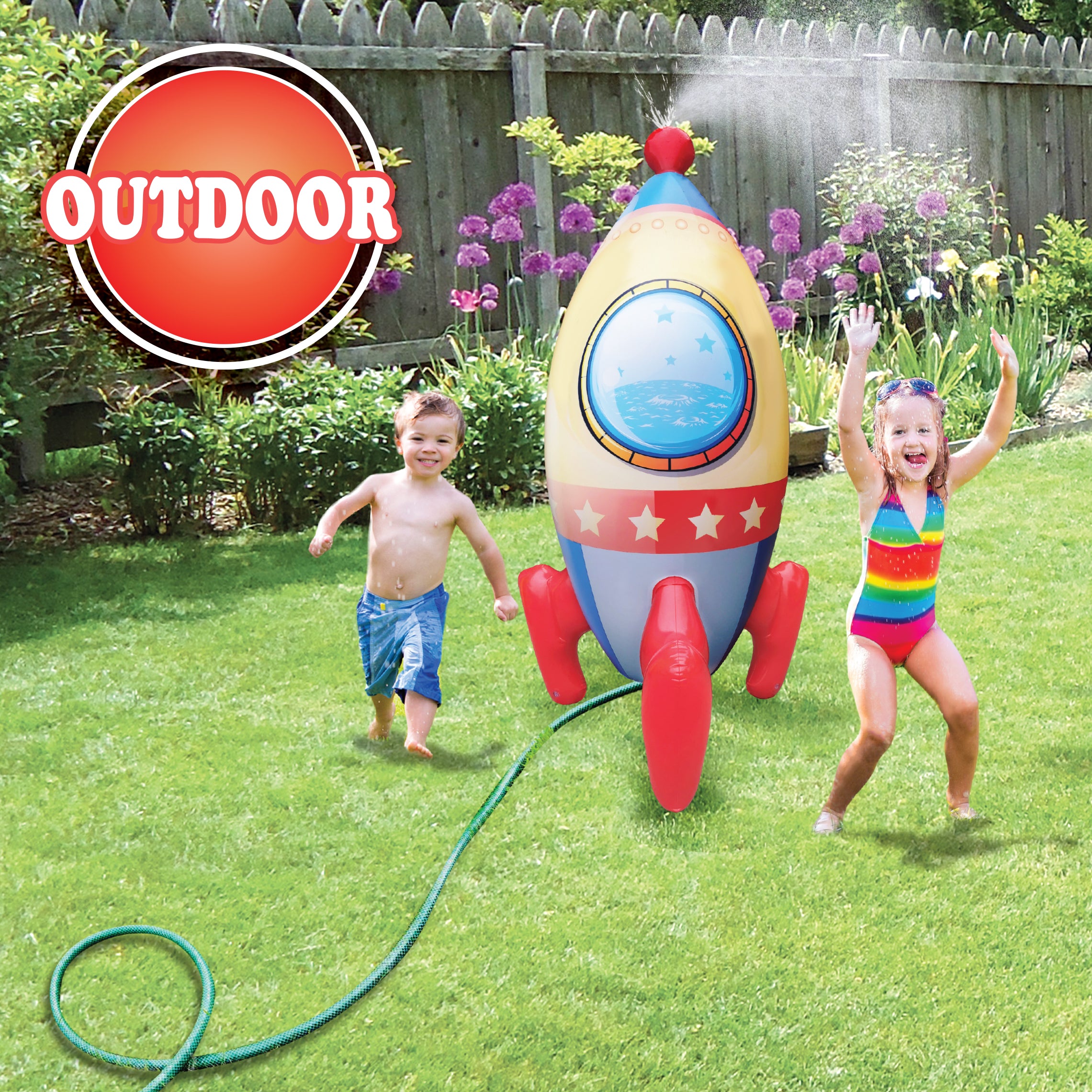 Inflatable Sprinkler Rocket Ship E83717