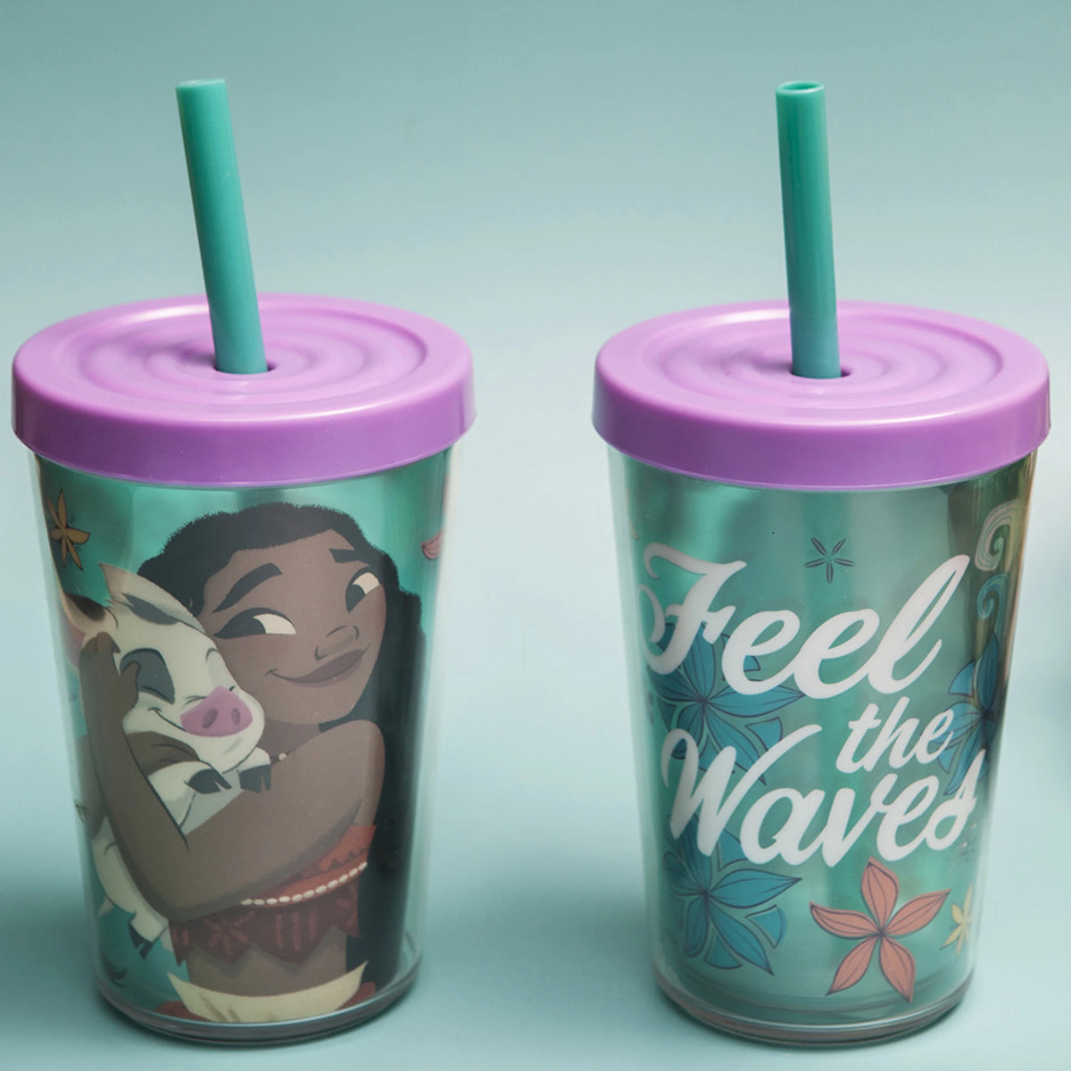 2 pcs 13 oz Kids Straw Tumbler Plastic Double Wall Insulated D947890