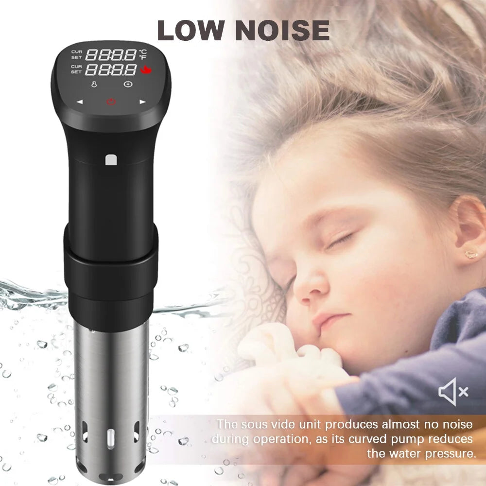 1100W Sous Vide Cooker Waterproof with Accurate Time Control Display Screen E51387