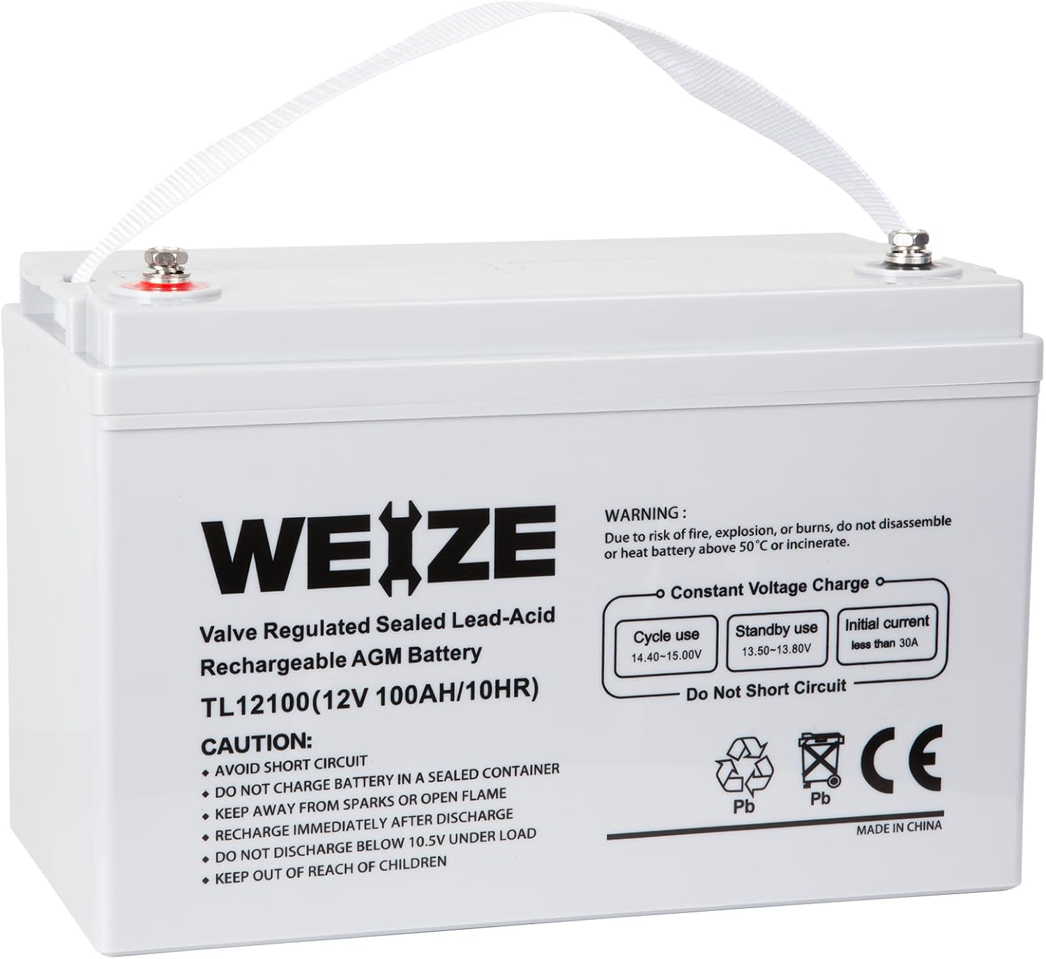 12 Volt 100Ah AGM Deep Cycle Battery H914467