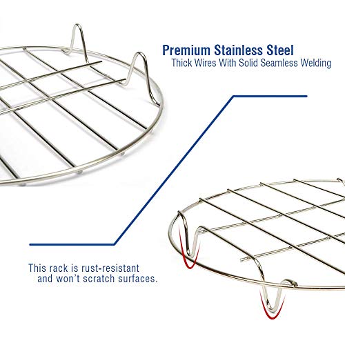 2 Pack 8" Stainless Steel Round Cooking Racks A4410