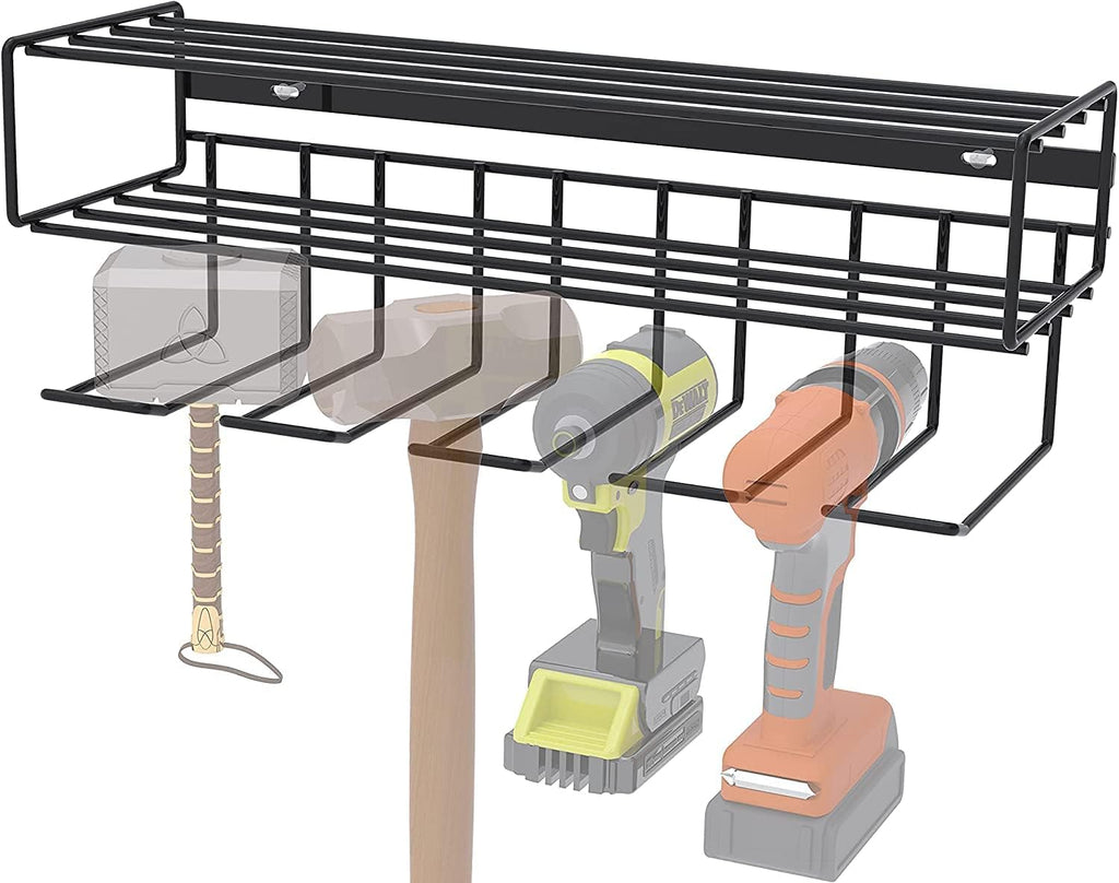 Heavy Duty Floating Tool Shelf 4-Pack Wall Mounted Steel Storage Rack W2023