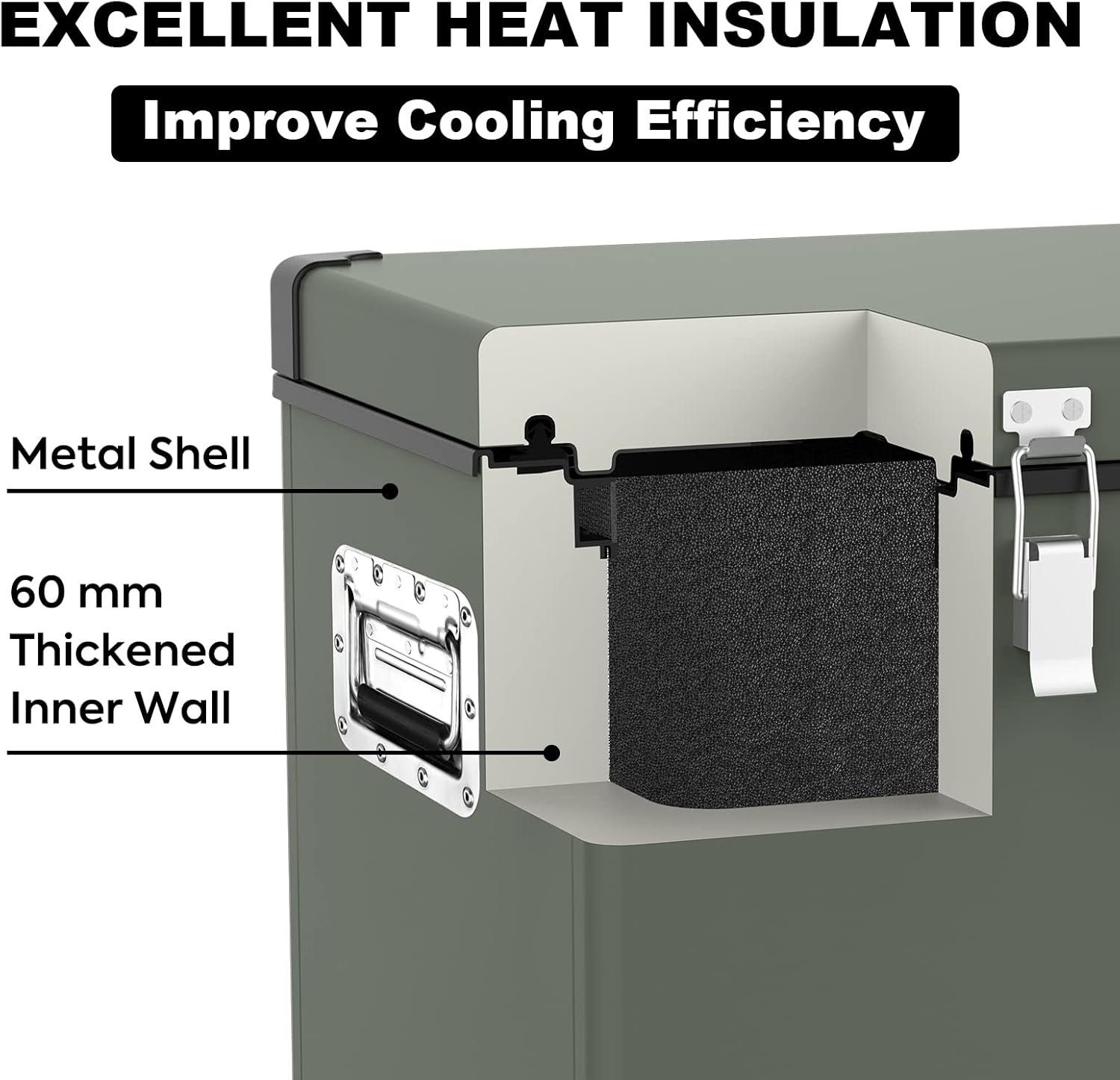 Portable Refrigerator with Compressor, 45 Liters, DC 12/24V, AC 110-240V Z80731