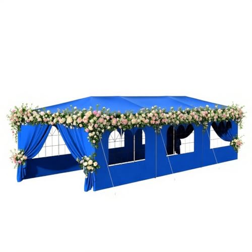 White 10x30 Heavy Duty Party Tent with 8 Removable Sidewalls Z651131