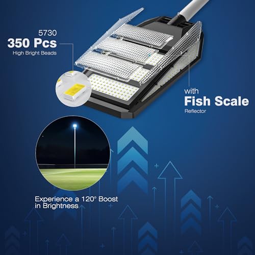 2400W Solar Street Lights Outdoor Waterproof 7000K LED B14709