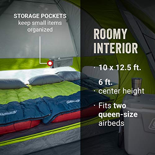 4/6/8 Person Weatherproof Camping Tent with Screen Room L46996