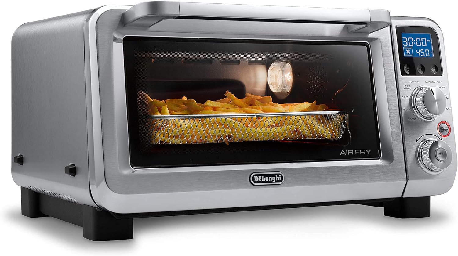 Stainless Steel 9-in-1 Digital Air Fry Convection Toaster Oven with Cooking Accessories M30336