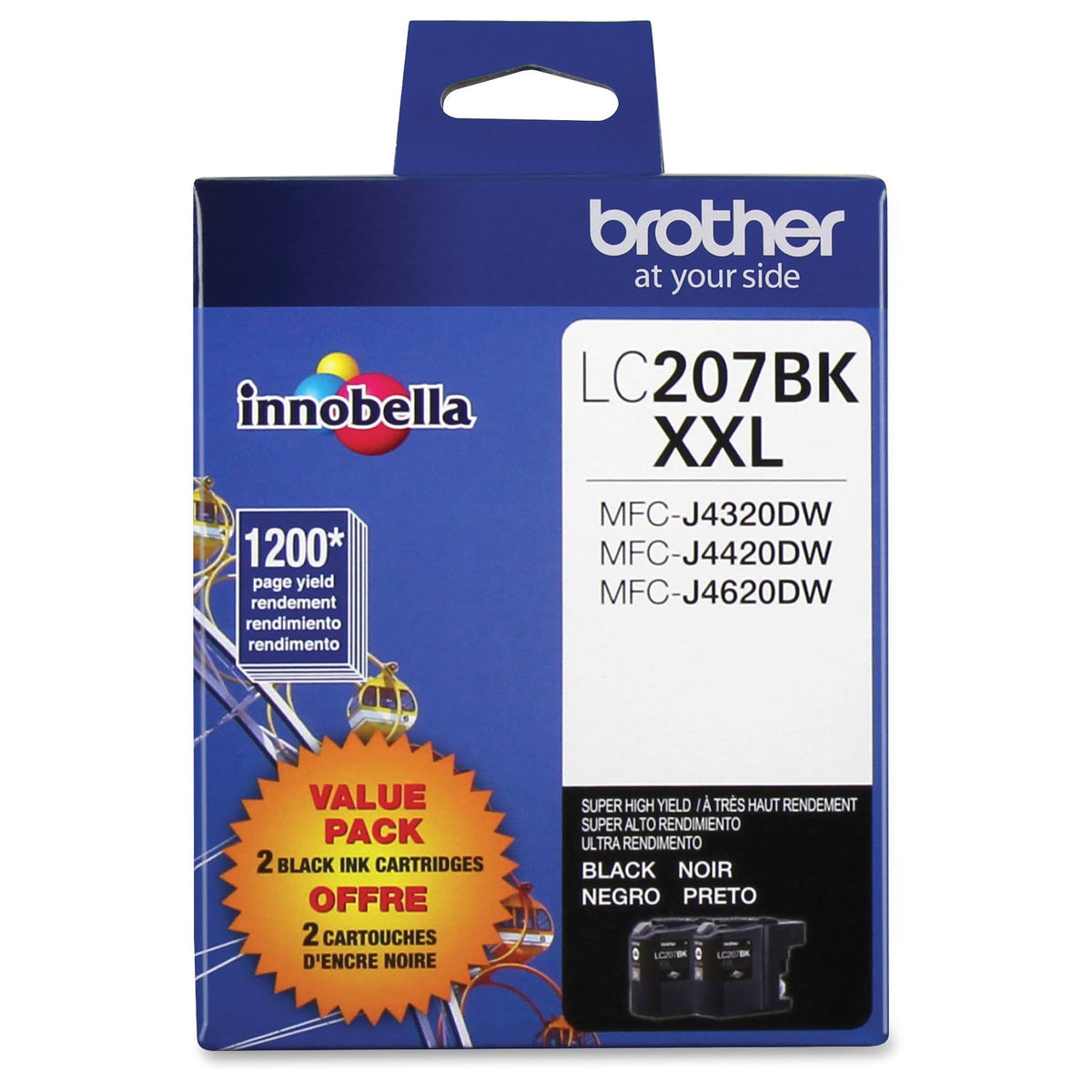 Brother LC2072PKS Super High-Yield Black Ink Cartridge B44393