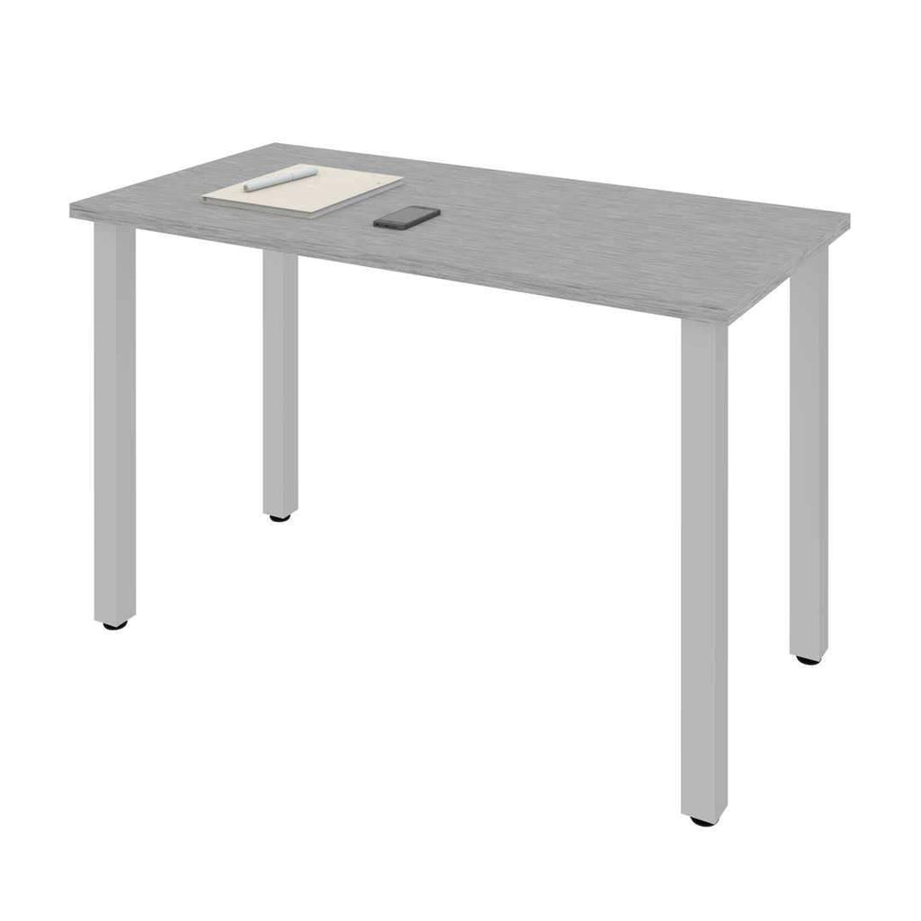 24x22 x 48x22 Table with Square Metal Legs in Black W348227