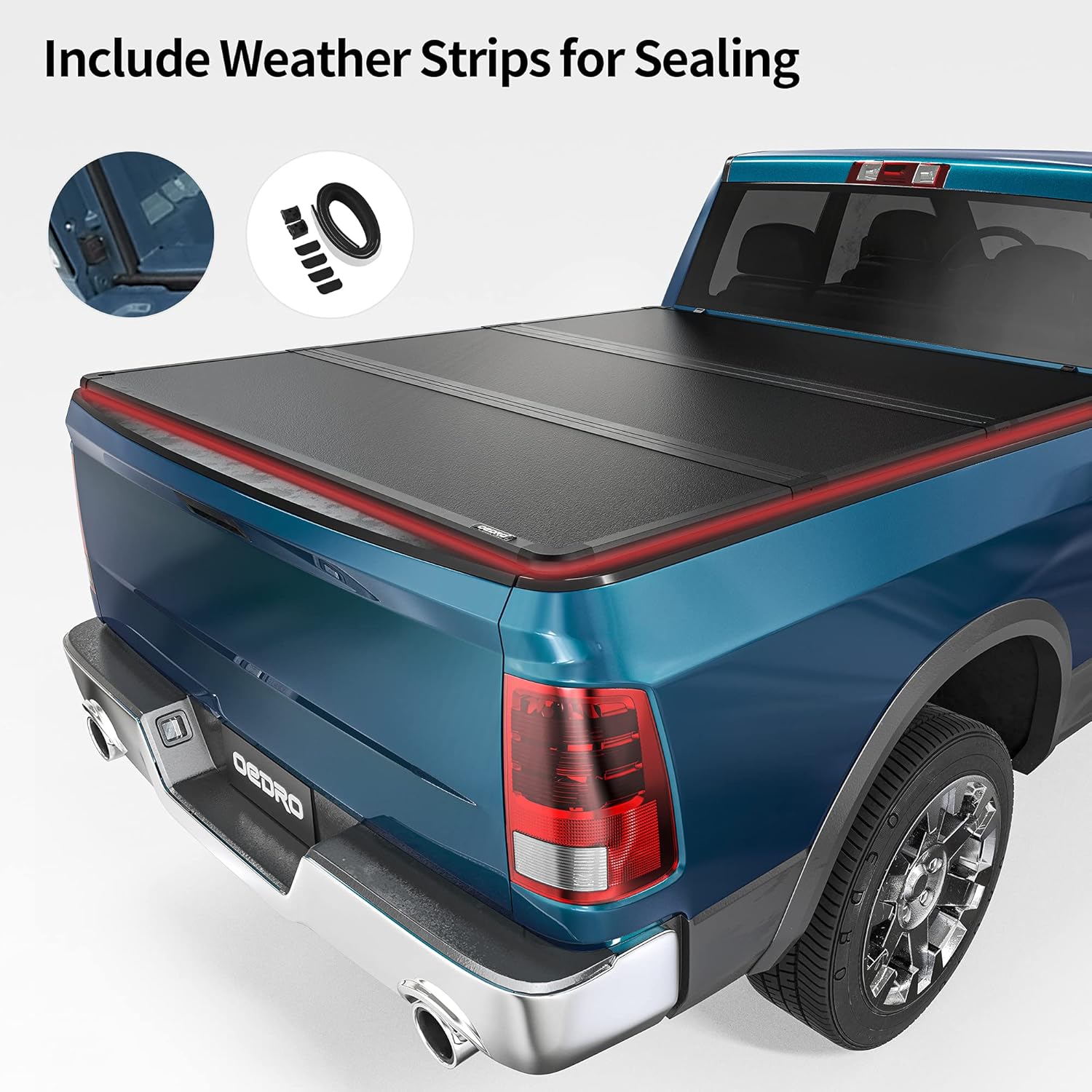 Hard Tri-fold Truck Bed Tonneau Cover for 2009-2022 Dodge Ram 1500, 5.6 ft Bed A994305