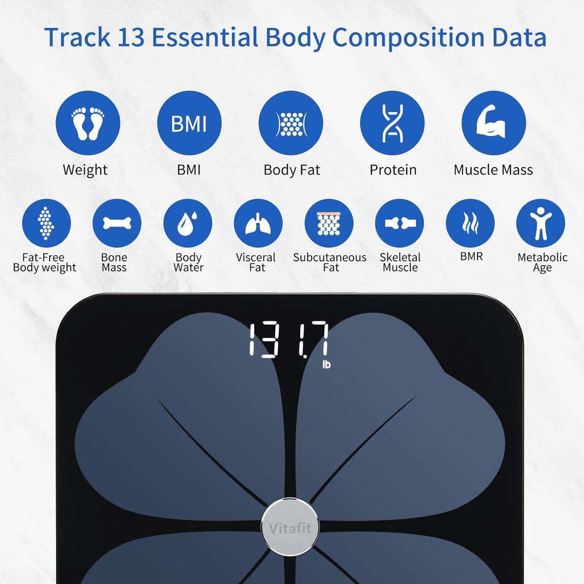 Black Smart Body Fat Scale Pack of 2 X597
