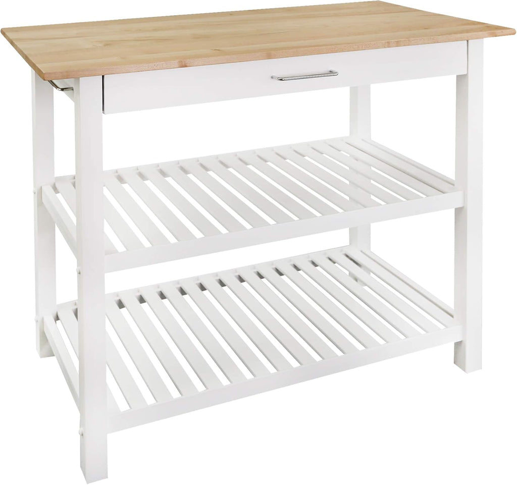 Walnut Kitchen Island with Solid American Hardwood Top U697704