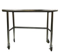 Heavy Duty Stainless Steel Prep Work Table with Crossbar 24 x 60 and Casters Wheels P183816