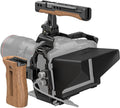 Camera Cage Accessory Kit with Top Handle Wooden Side Handle HDMI Cable Clamp SSD Clamp Sunhood NATO Rail Screen Protector H1643