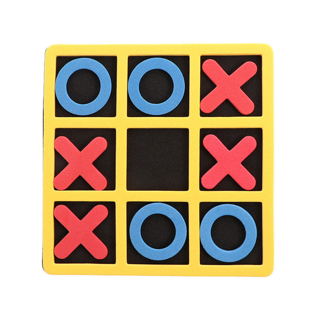 Foam Tic-Tac-Toe Mini Board Game Bright Color Classic Interactive Toy L35153