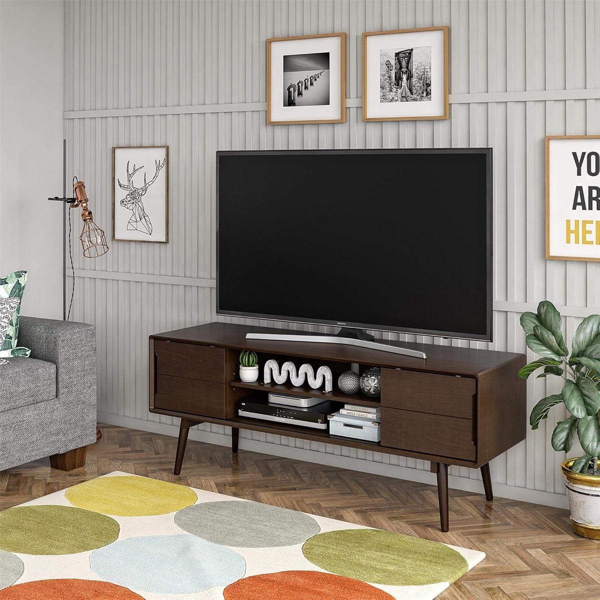 4 Shelf Bookcase, Walnut G4871