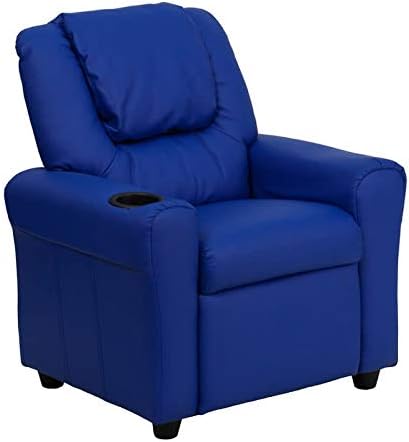 27" Tall Wood Framed Vinyl Kid's Recliner L5384