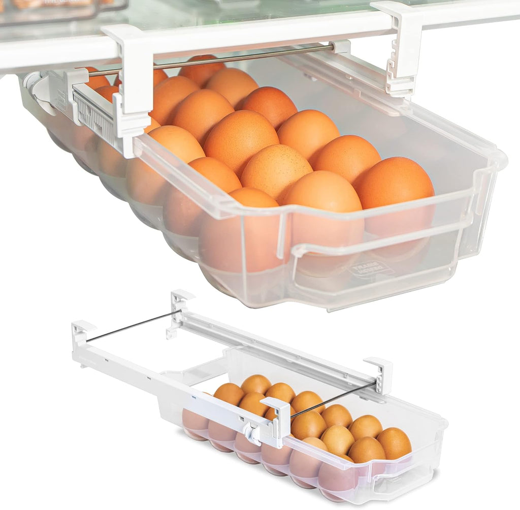 Clear Plastic Egg Drawer Set of 2 G218