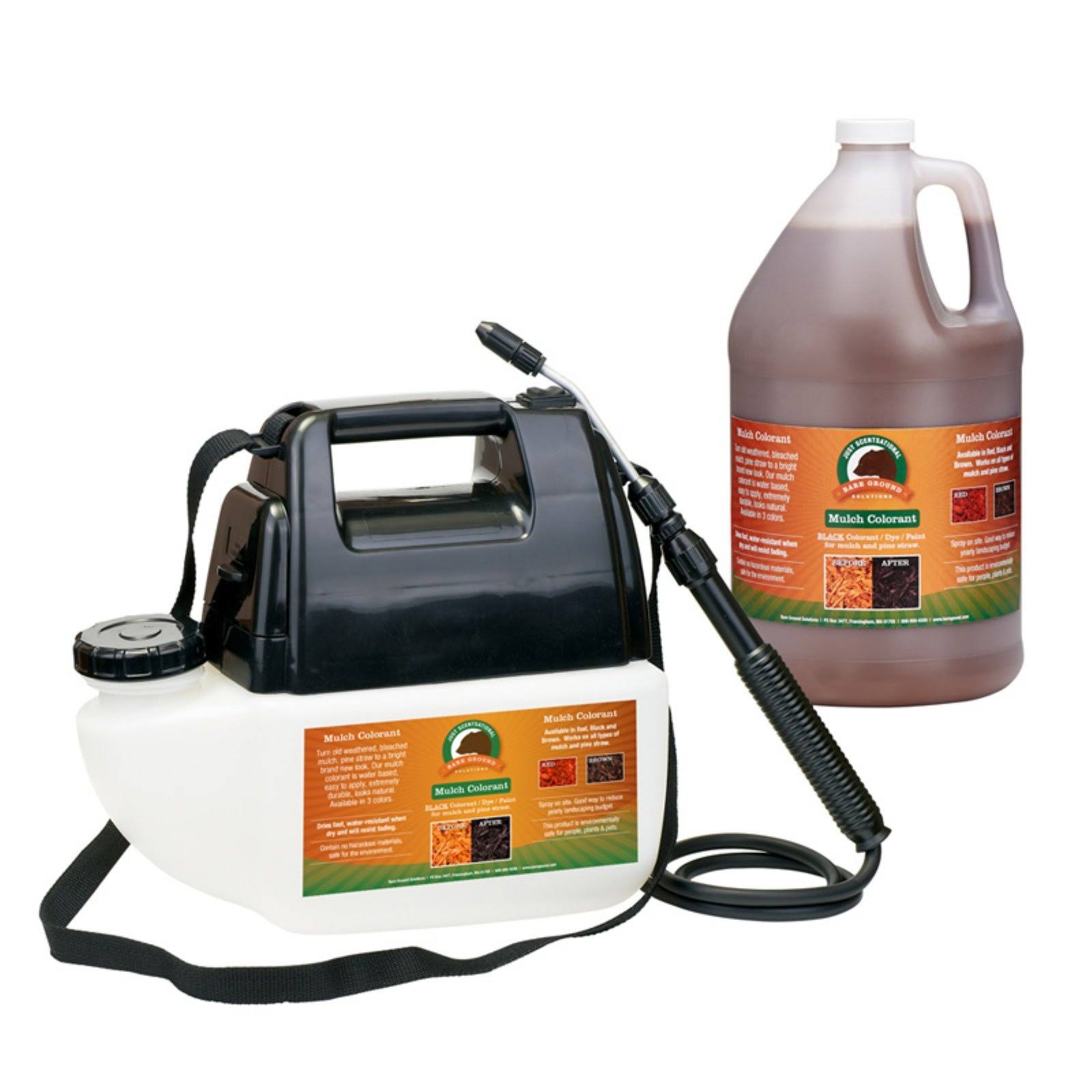 Brown Mulch Colorant with Battery Powered Sprayer H91381
