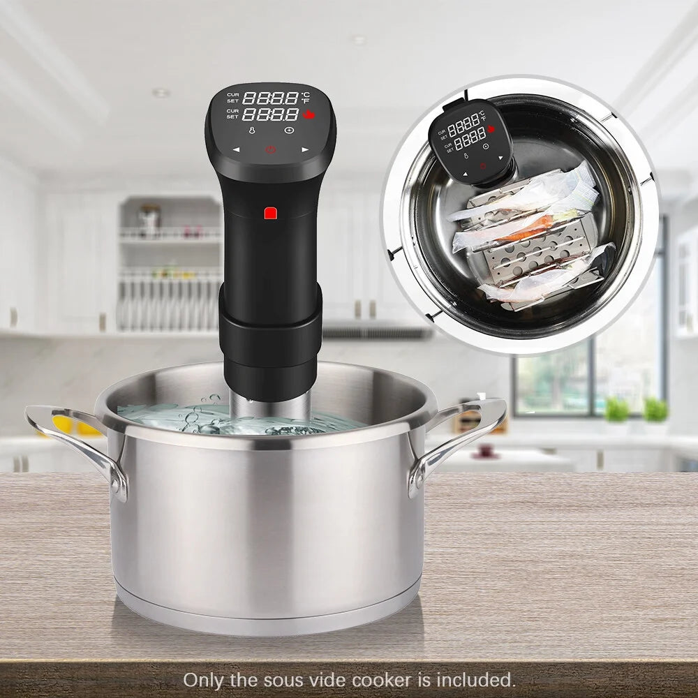 1100W Sous Vide Cooker Waterproof with Accurate Time Control Display Screen E51387