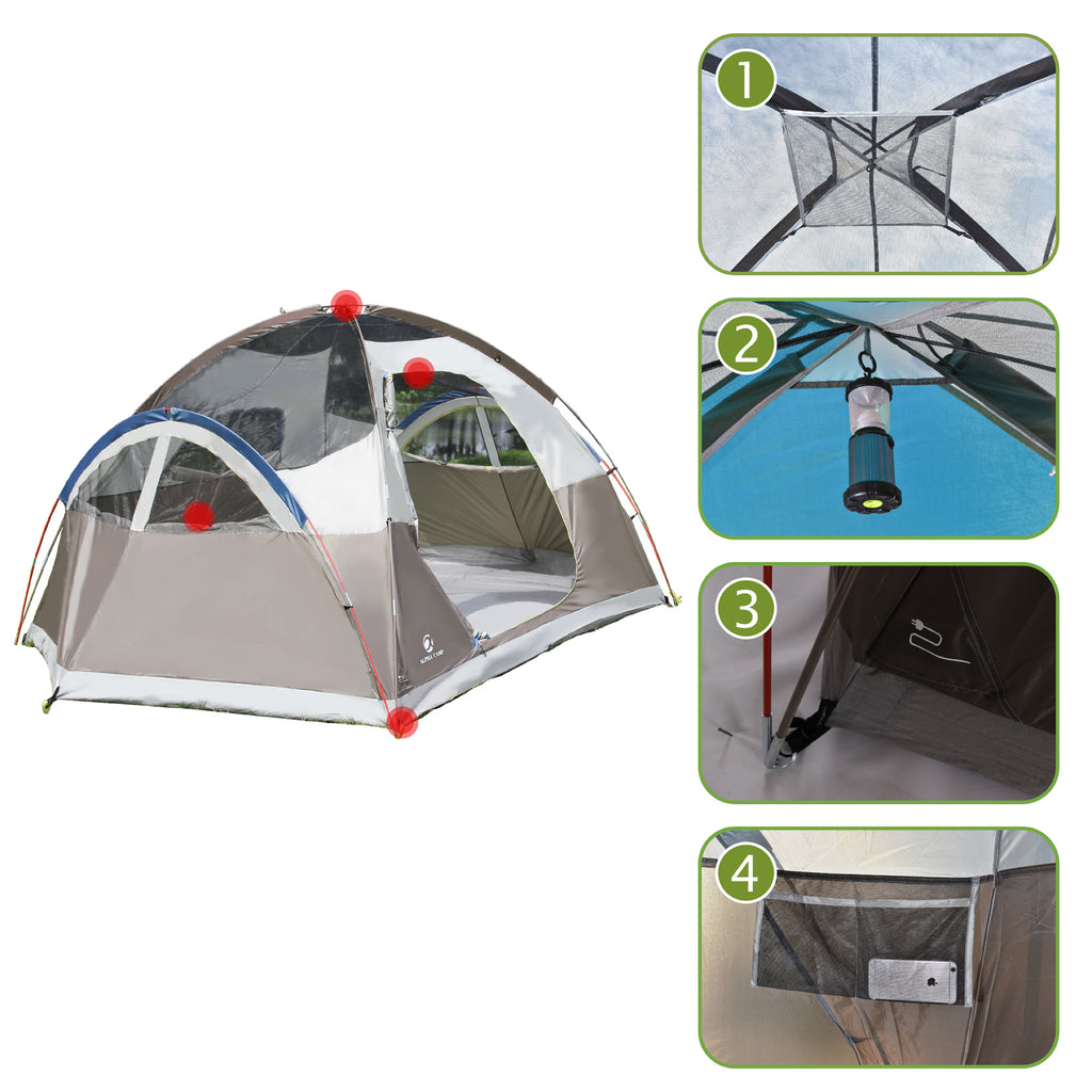6 Person Dome Tent with Carry Bag K81674