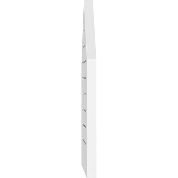 Peaked Top Surface Mount PVC Gable Vent H4612