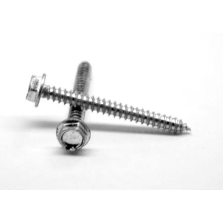 Sheet Metal Screw Hex Washer Head Type AB Stainless Steel 18-8 Pk 2000 B1375