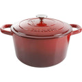 Scarlet Red 7-Quart Cast Iron Dutch Oven Q982116