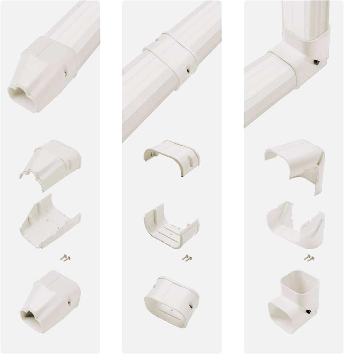 3" W 15Ft L PVC Line Cover Kit Pack of 2 F597