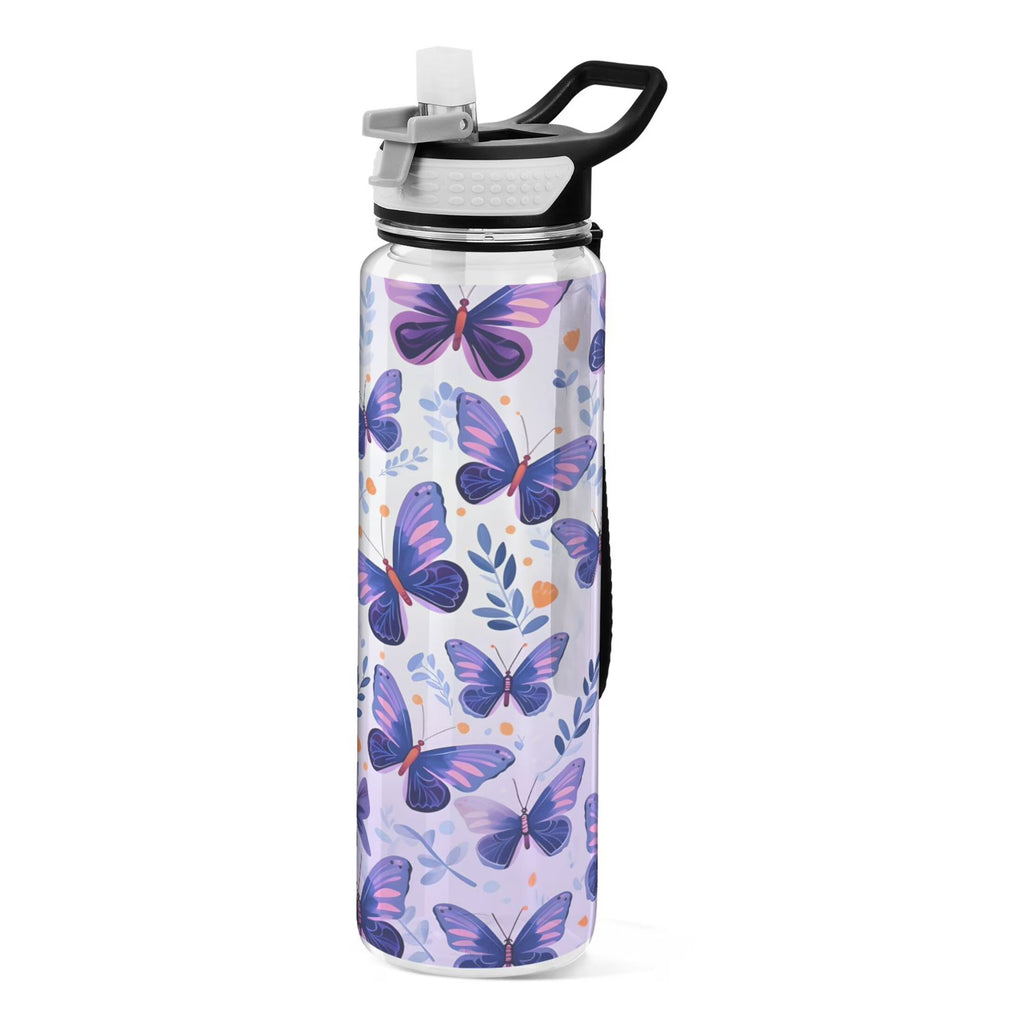 Purple 32oz Tritan Leakproof Water Bottle with Straw X1472