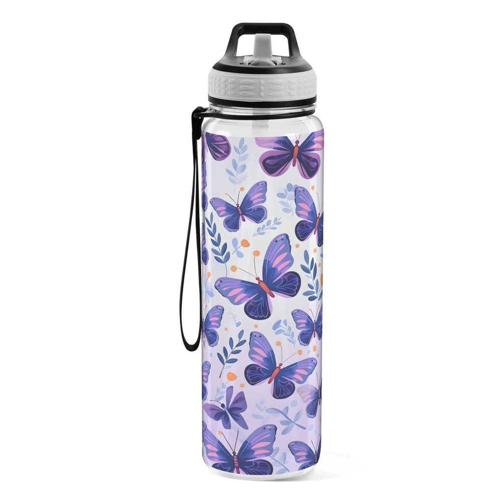 Purple 32oz Tritan Leakproof Water Bottle with Straw X1472