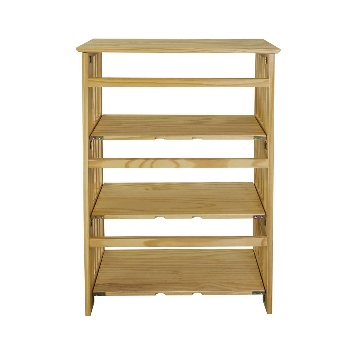 4 Shelf Folding Bookcase Natural G8420