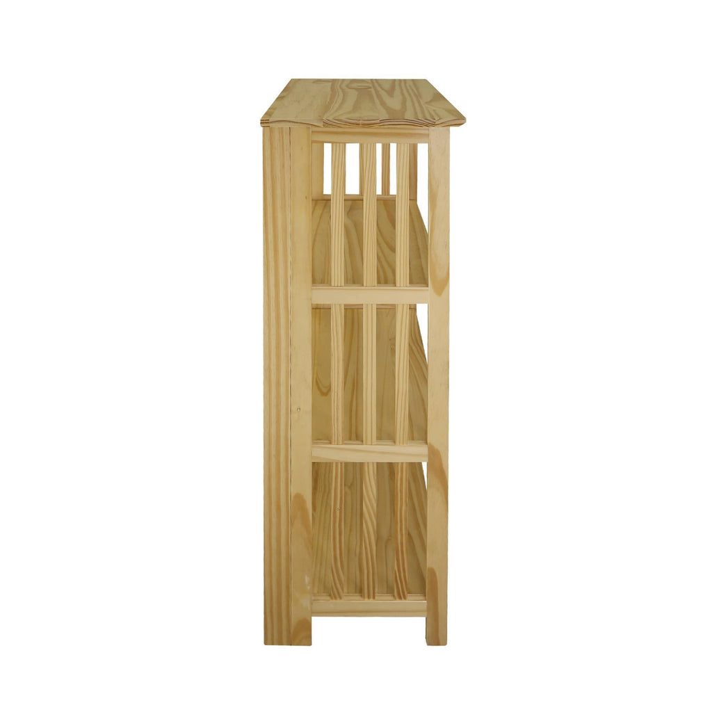 4 Shelf Folding Bookcase Natural G8420