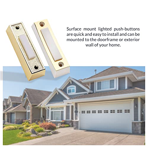 White Wired Door Bell Chime Kit with Transformer & Push Button I263