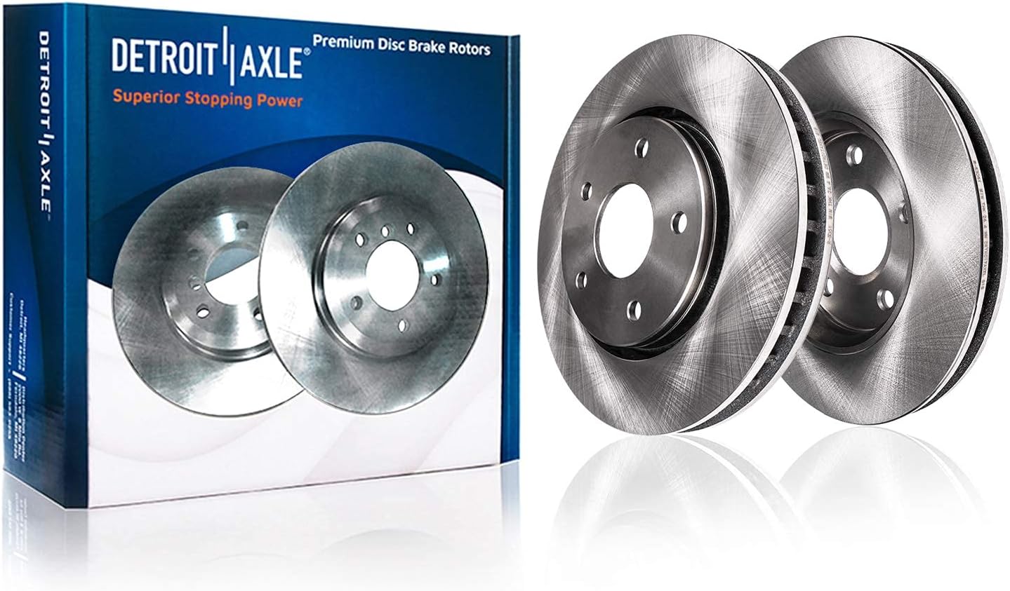 Front Disc Rotors + Brake Pads 6pc Set Q1783