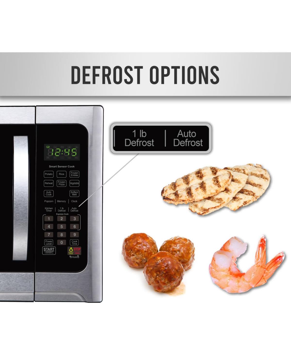 1.2 Cu. ft. 1100-Watt Stainless Steel/Black Microwave Oven Z3941