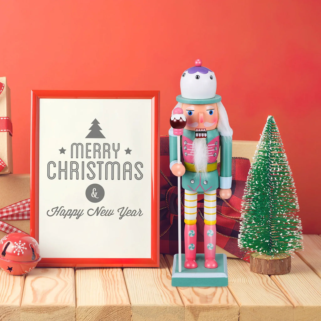 Turquoise Wooden Nutcracker Statue K2465